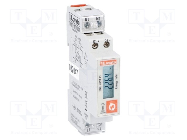 Counter; digital,mounting; for DIN rail mounting; single-phase