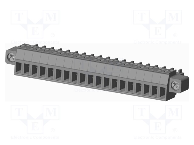 Connector: pluggable terminal block; plug; female; straight; grey