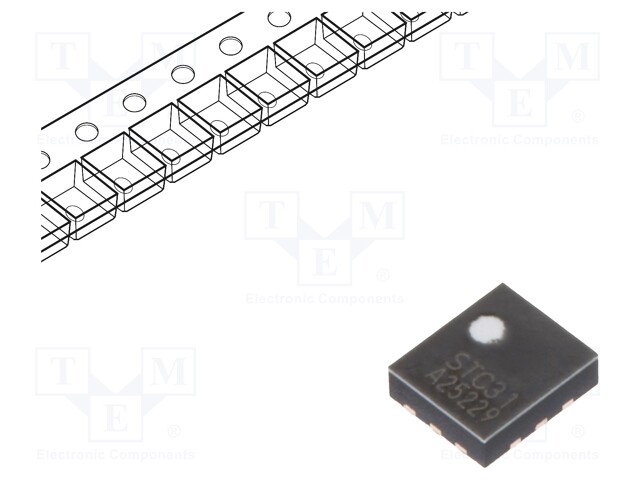 Sensor: gas; CO2; CO2; Uoper: 2.7÷5.5V; Range: 0÷100% VOL; 3.5x3x1mm