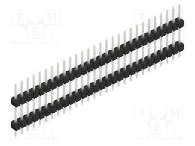 Connector: pin strips; pin header; male; PIN: 28; 2.54mm; THT; 1x28