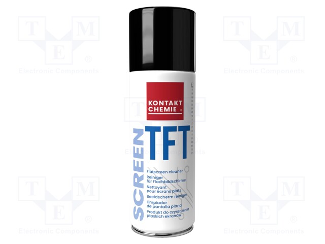 Cleaning agent; SCREEN TFT; 200ml; foam; can; white