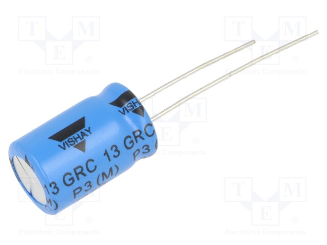 Capacitor: electrolytic; THT; 330uF; 50VDC; Pitch: 5mm; ±20%; 2000h