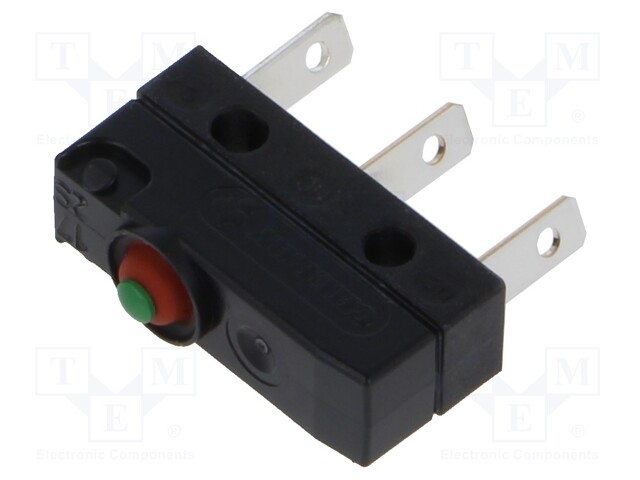 Microswitch SNAP ACTION; 0.1A/250VAC; without lever; SPDT; Pos: 2