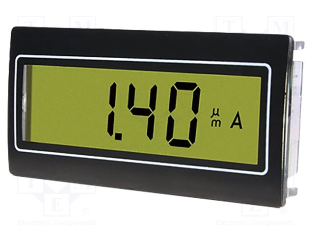 Meter: multifunction; digital,mounting; on panel; green; 0.1%