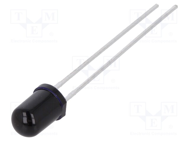IR transmitter; 5mm; 860nm; black; 145mW; 20°; THT; 100mA; 1.5÷1.8V