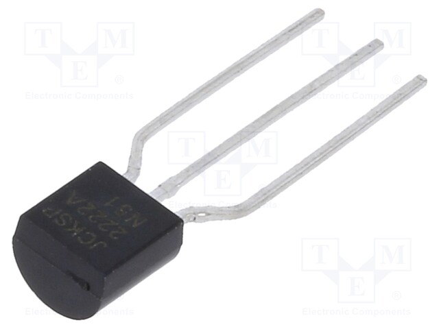 Transistor: NPN; bipolar; 75V; 0.8A; 500mW; TO92
