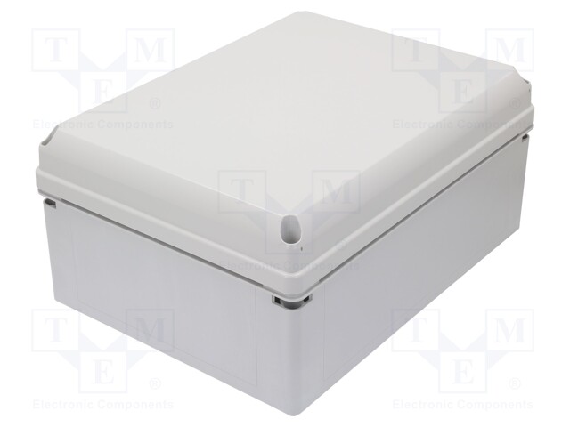 Enclosure: multipurpose; X: 300mm; Y: 400mm; Z: 180mm; GEOS; grey
