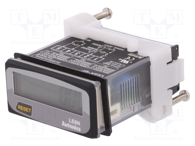 Counter: electronical; LCD; working time; Range: 0÷999999,9h; IP20