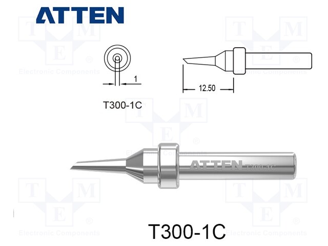 Tip; hoof; 1mm; for  soldering iron; SP-H090,ST-9003D
