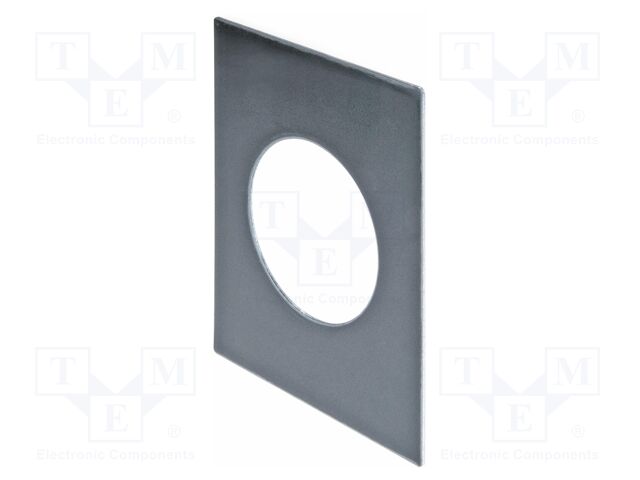 Description label; OptoHiT; black; 48x60mm; aluminium