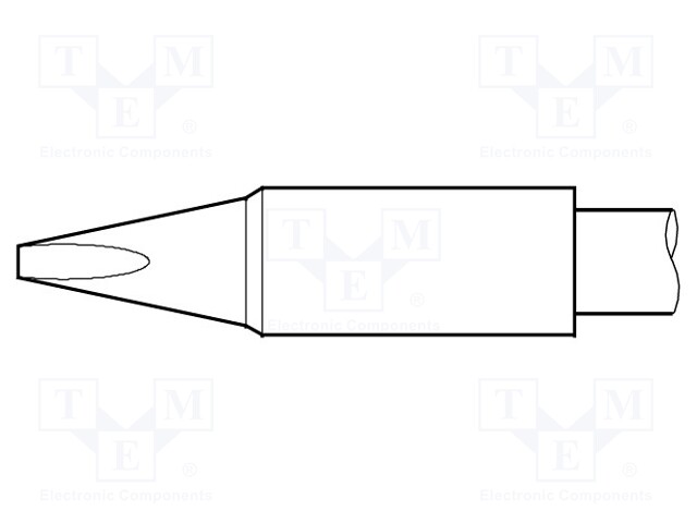 Tip; chisel; 2x0.9mm; longlife
