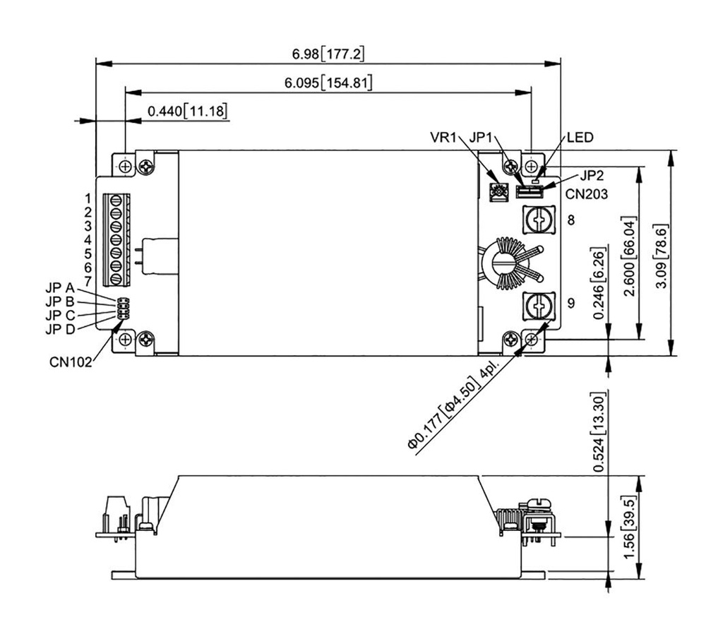 Converter: DC/DC; 200W; Uin: 14÷160VDC; Uout: 12VDC; Iout: 16.7A