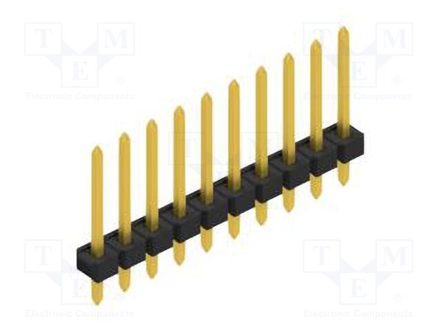 Connector: pin strips; pin header; male; PIN: 10; 2.54mm; THT; 1x10