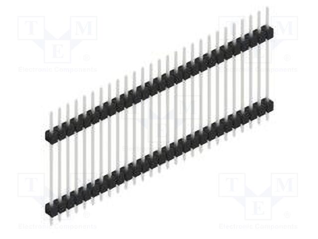 Connector: pin strips; pin header; male; PIN: 27; 2.54mm; THT; 1x27