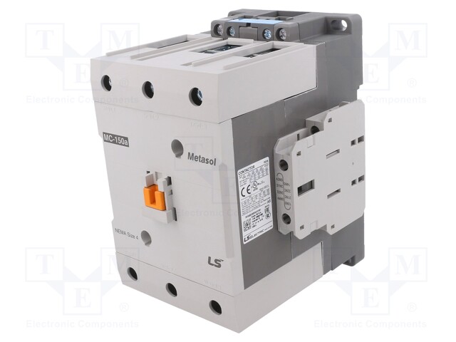 Contactor: 3-pole; NO x3; Auxiliary contacts: NO + NC; 110VAC