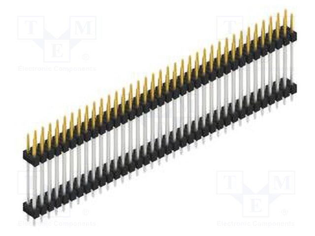 Connector: pin strips; pin header; male; PIN: 72; 2.54mm; THT; 2x36