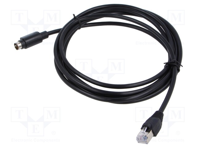 Connection Cable, Magelis XBT, Uni-Telway / Modbus Serial Link, Mini Din  to RJ45, 2.5 m