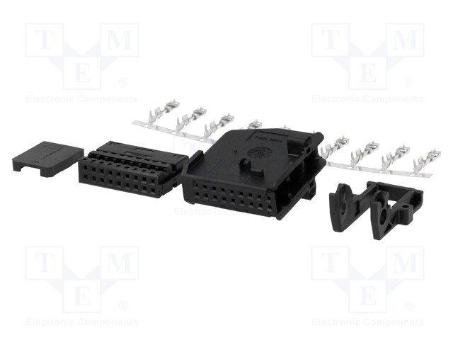 Kit; plug; RNS; PIN: 18; black; 10 pins