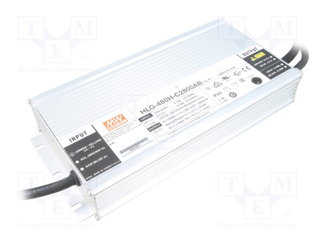 Power supply: switched-mode; LED; 479W; 85÷171VDC; 1400÷2800mA