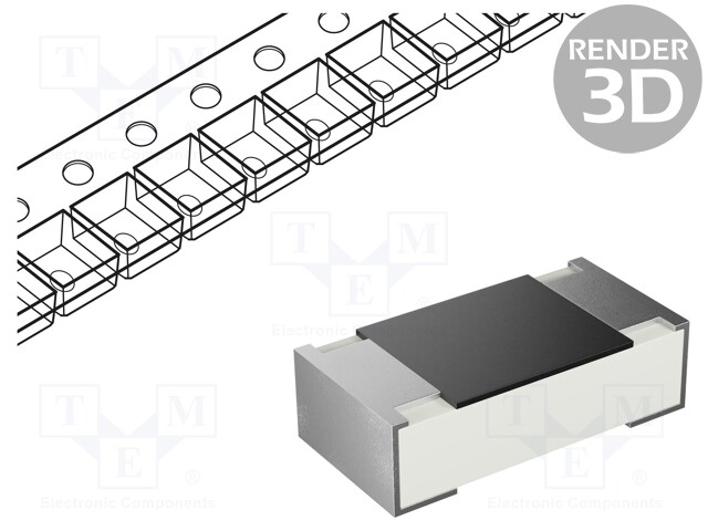 SMD Chip Resistor, 619 kohm, ± 1%, 100 mW, 0603 [1608 Metric], Thick Film, Precision