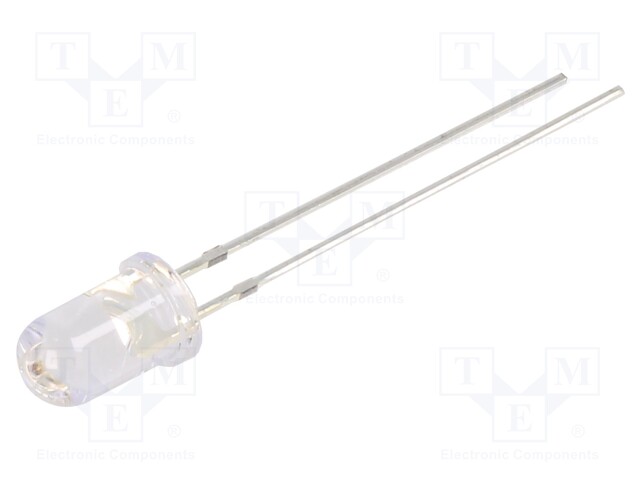 LED; 5mm; red; 15°; Front: convex; 2÷2.5V; No.of term: 2; 50÷55mW