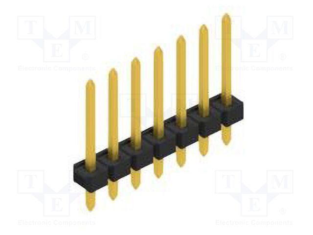 Connector: pin strips; pin header; male; PIN: 7; 2.54mm; THT; 1x7