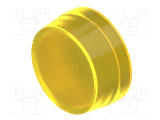 Actuator lens; OptoHiT; yellow; plastic; Ø29mm