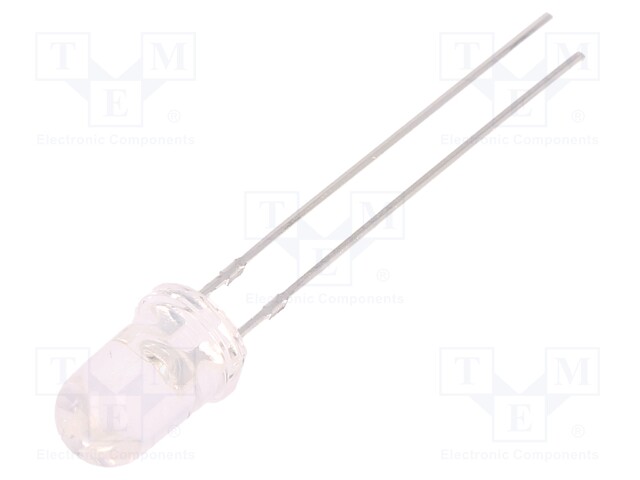 LED; 5mm; ultraviolet; 15°; 20mA; λd: 400-410nm; 12÷14mW; -30÷85°C