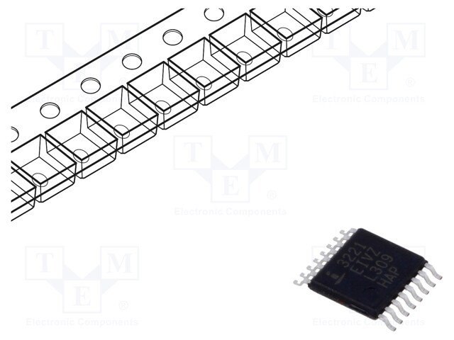 Transceiver RS232, 3V-5.5V supply, 1 Driver, TSSOP-16