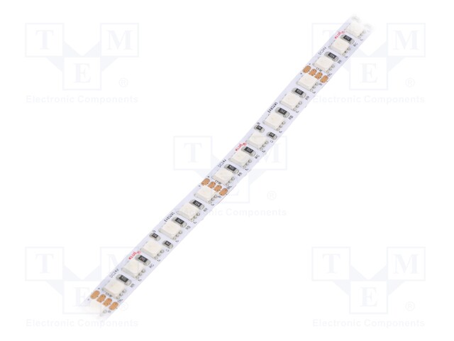 LED tape; RGB; 24V; LED/m: 120; 8mm; IP20; 120°; 19.2W/m; Thk: 2.5mm