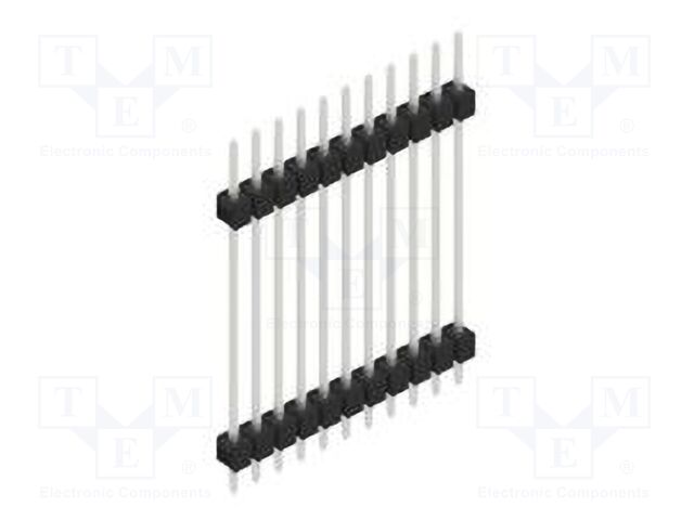 Connector: pin strips; pin header; male; PIN: 11; 2.54mm; THT; 1x11