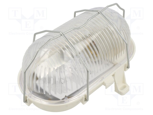 Lamp: lighting fixture; OVAL100; polycarbonate; E27; IP44; oval