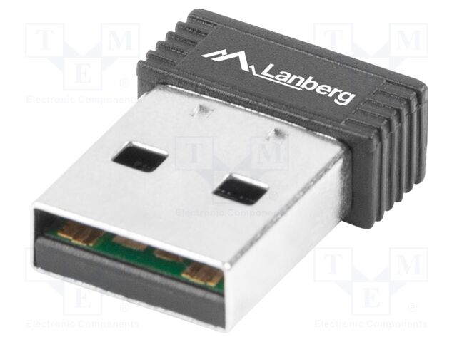 PC extension card: WiFi network; USB A plug; USB 2.0; black