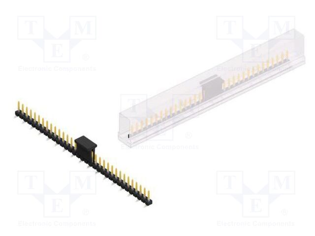Connector: pin strips; pin header; male; PIN: 33; 2.54mm; SMT; 1x33