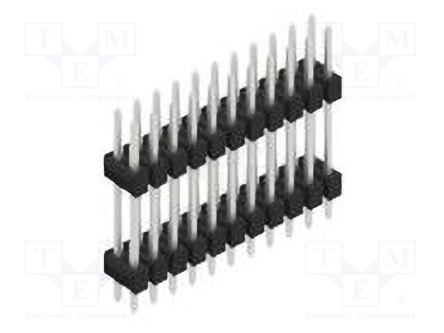 Connector: pin strips; pin header; male; PIN: 22; 2.54mm; THT; 2x11