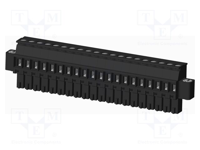 Connector: pluggable terminal block; plug; female; angled 90°