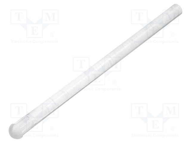 Fibre for LED; round; Ø3.2mm; Front: convex; straight