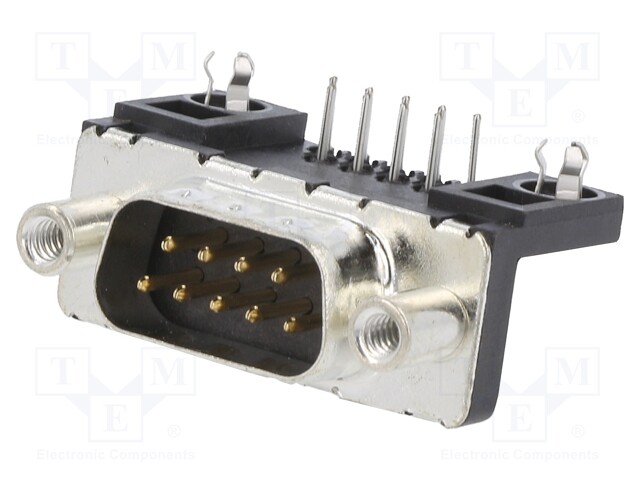 D Sub Connector, DB9, Standard, Plug, FCI Delta D Series, 9 Contacts, DE, Solder
