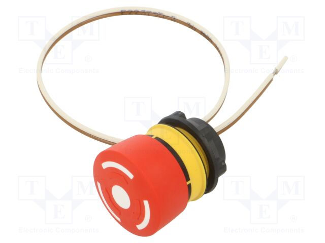 Switch: emergency stop; Stabl.pos: 2; NC; 5A/250VAC; 5A/24VDC; 22mm