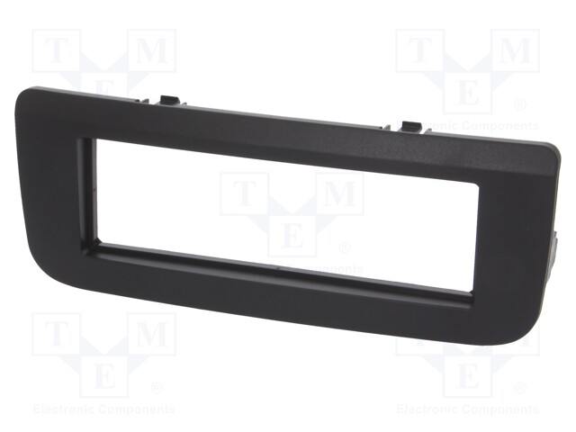 Radio mounting frame; Škoda; 1 DIN; black