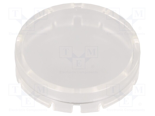 Actuator lens; transparent; Face dim: Ø19.7mm; H: 6mm