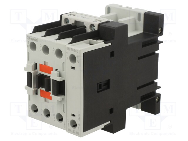 Contactor: 4-pole; 24VDC; 45A