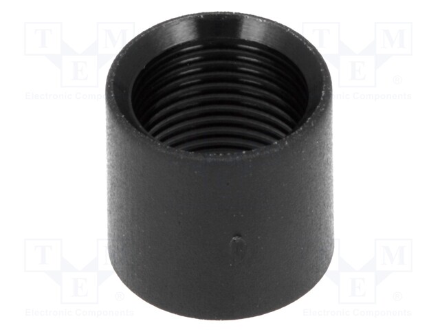 Nut; 5mm; black; UL94V-2; L: 8.5mm; Mat: polyamide; FIX-LED5-8