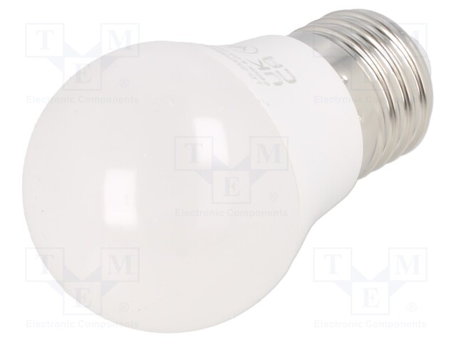 LED lamp; cool white; E27; 230VAC; 520lm; 6W; 160°; 6400K