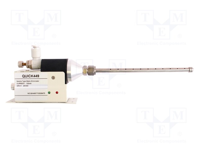 Ionized air gun; 35x250x75mm; 24VDC; 475g; 2kV