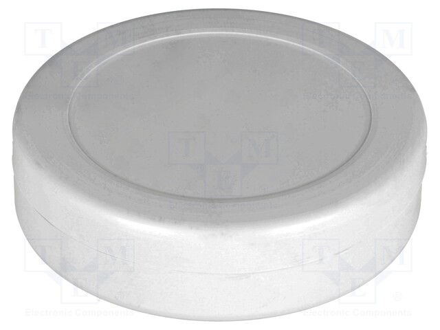 Enclosure: for alarms; ABS; grey; Ø: 70mm; H: 18mm