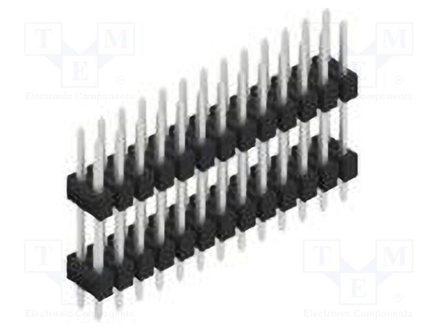 Connector: pin strips; pin header; male; PIN: 26; 2.54mm; THT; 2x13