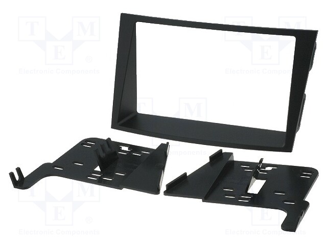 Radio mounting frame; Subaru; 2 DIN; black
