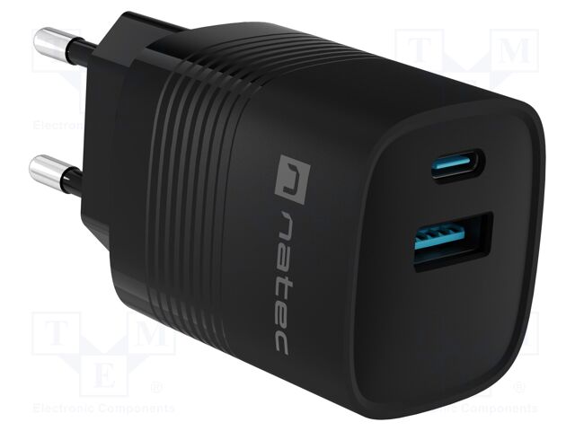Power supply: switching; plug-in; 5÷12VDC; 3A; 30W; 82x39x33mm