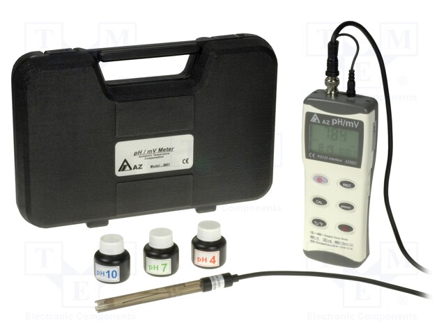 PH meter milivoltmeter; -499÷499mV,0÷14pH; -5÷80°C